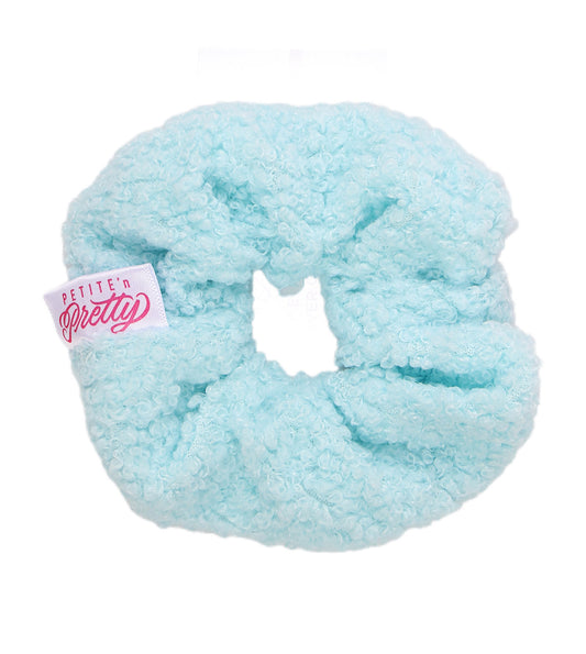 Blue Sherpa Scrunchie