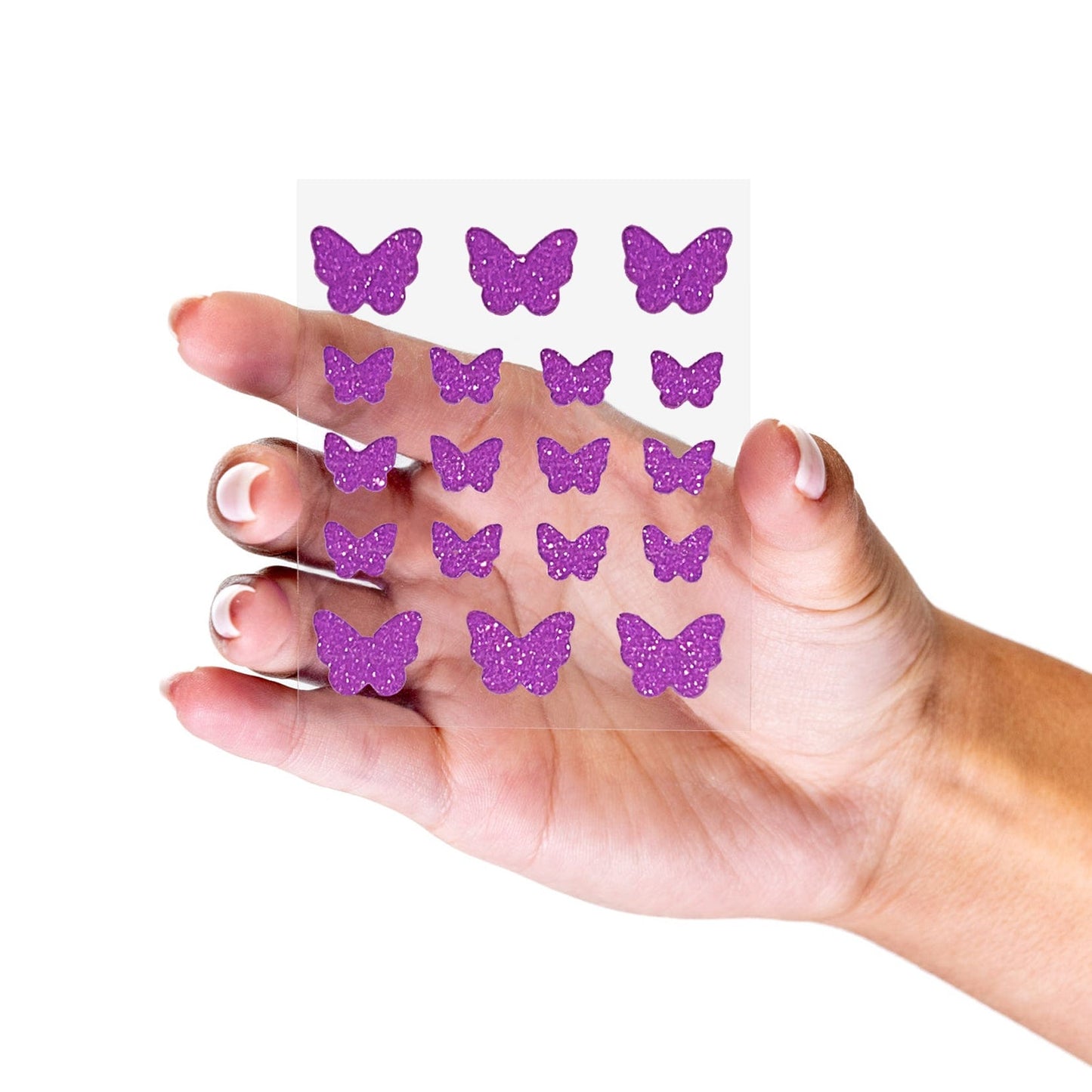 Power Boost Pimple Patches | 18 Purple Sparkly Butterflies